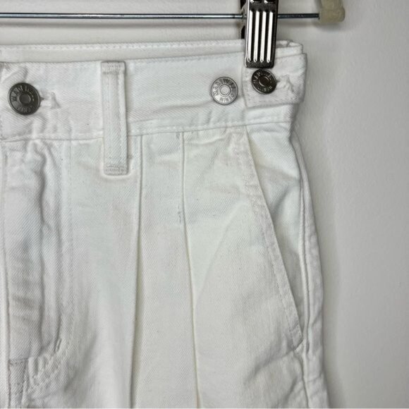 Madewell White Denim Harlow Shorts size 24, NEW - Picture 2 of 7